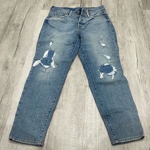 Old navy high rise OG straight distressed jeans